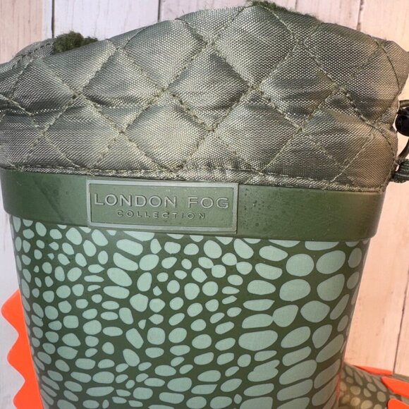 LONDON FOG Toby Boys Youth Snow and Rain Boots Insulated Winter WP Sz 5 Dinosaur - Picture 3 of 11